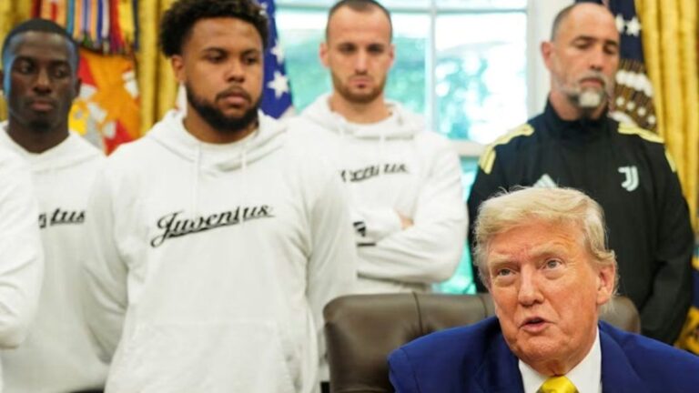 El incómodo momento de los jugadores de Juventus con Donald Trump: «Nos habló de Irán»