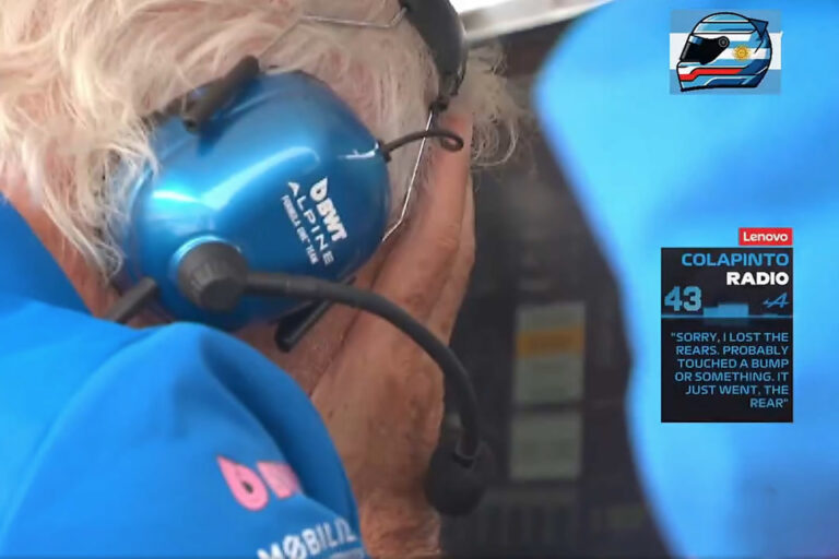 La reacción de Briatore tras el choque y un mensaje fulminante para Colapinto