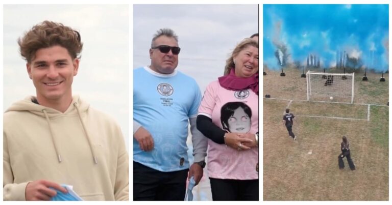 El original video con el que Julián Álvarez anunció el sexo de su hijo