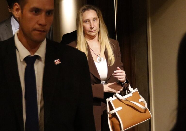 Karina fue a la sede del PRO a explicarles cómo hacer la campaña