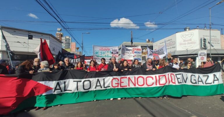 Lomas de Zamora. Movilización contra el genocidio en Gaza