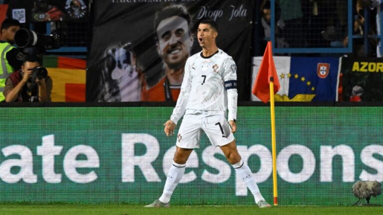 Doblete de Cristiano Ronaldo en la goleada de Portugal a Armenia