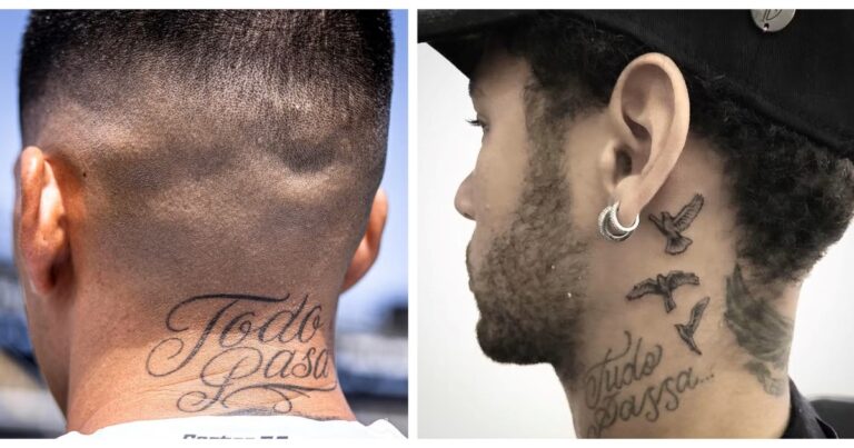 Adonis Frías se tatuó la frase de Neymar en la nuca