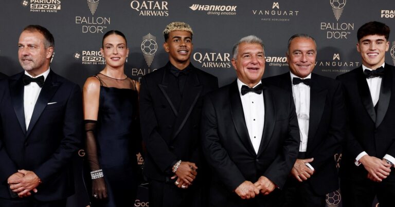 El gesto de Lamine Yamal tras perder el Balón de Oro con Dembélé