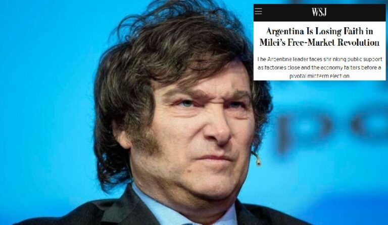 Tras reunirse con Trump, el principal diario financiero de EE. UU. defenestró a Milei